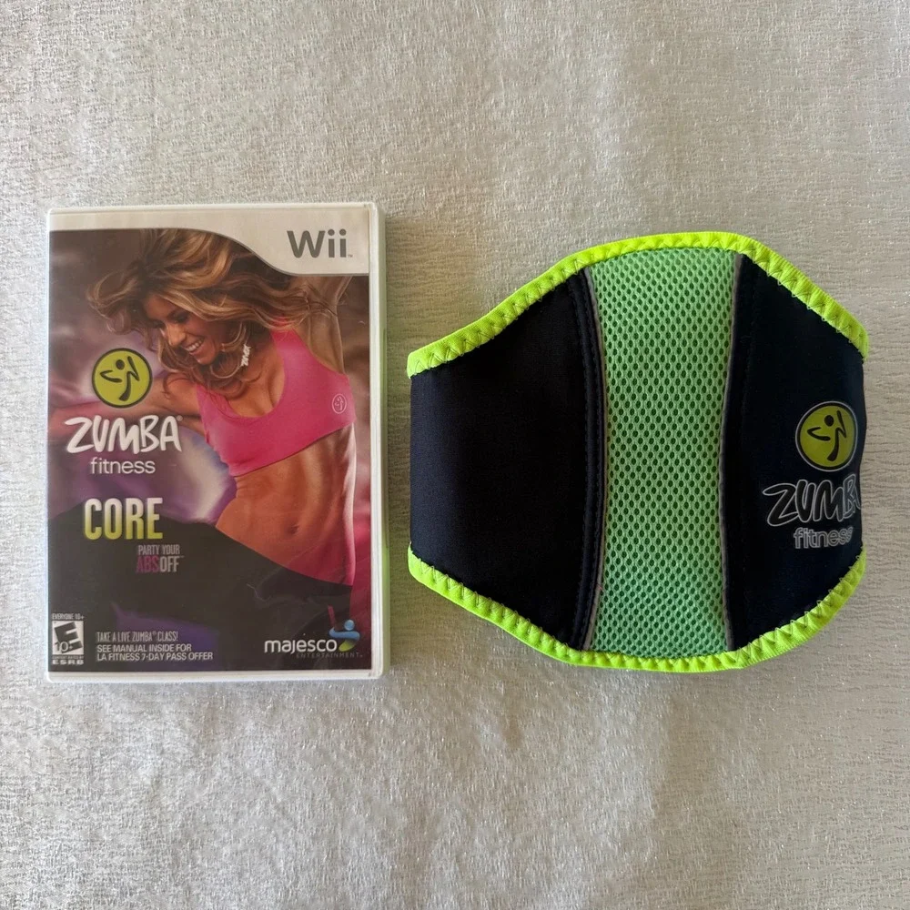Zumba Fitness Core Nintendo Wii Game with Fitness Belt Manual Complete CIB